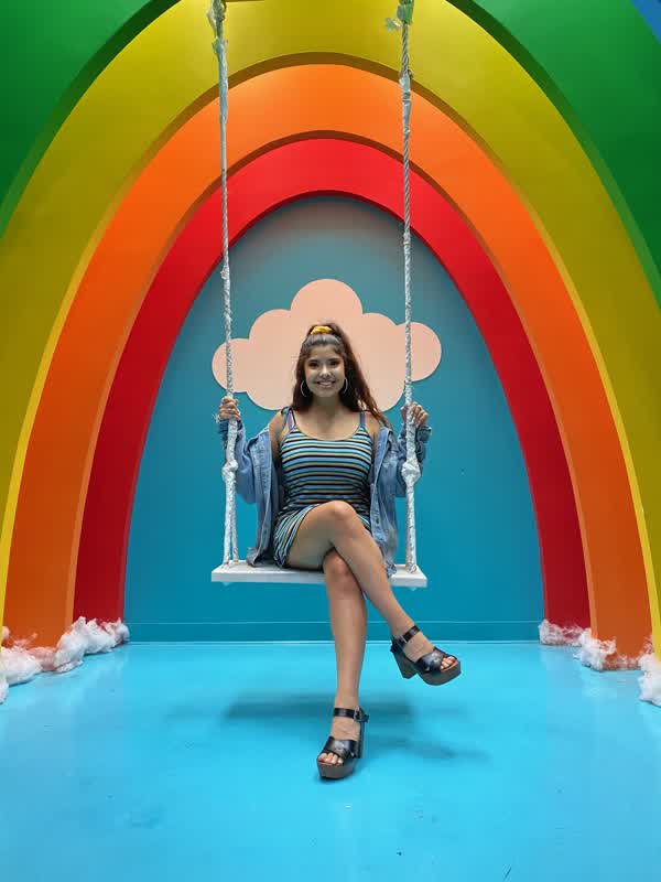 Diana at rainbow swing